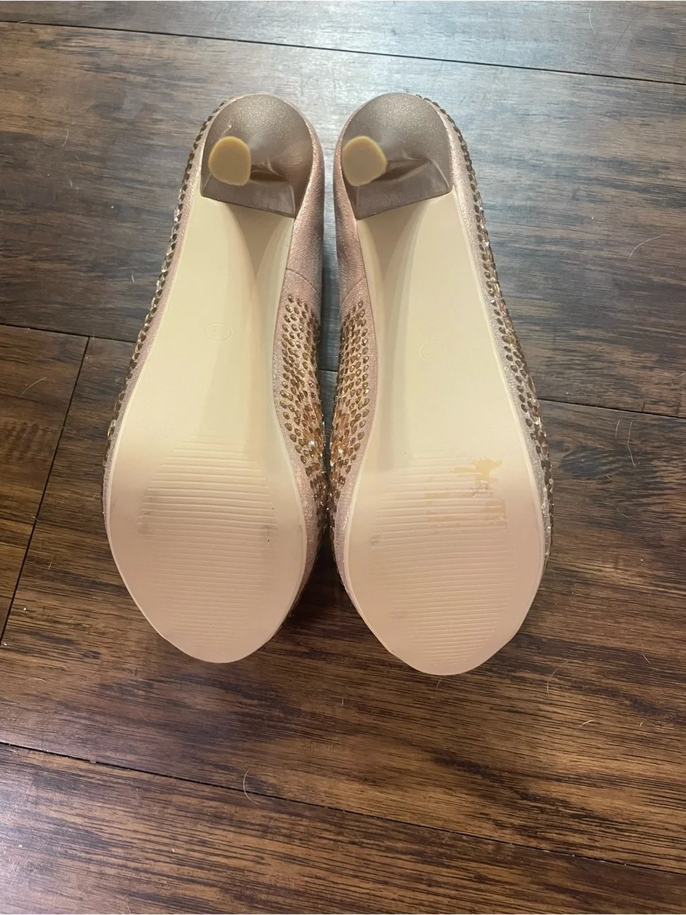 Women's Embellished Peep-Toe High Heels